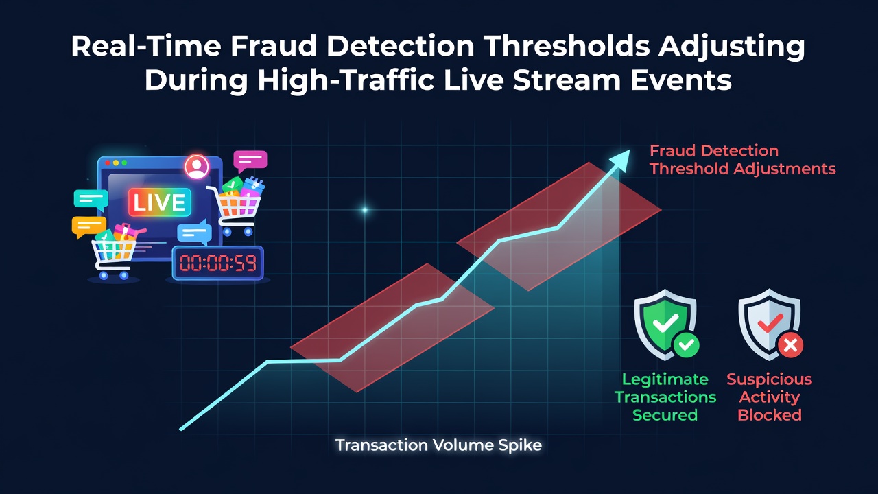 Live streaming commerce platform interface showing real-time transaction monitoring during a high-traffic sales event