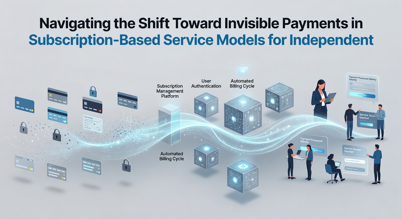 Diagram showing backend integration of invisible payments for subscription renewals